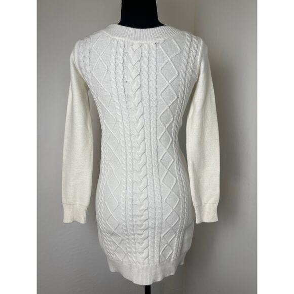 NWOT Jack By BB Dakota Women's Knit Fisherman Lace Back Short Viscose Dress XS - Picture 1 of 10
